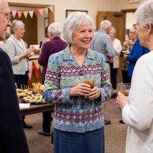 Christopher and Banks Petite XL Button Down colorful Jacket